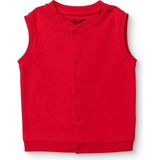 Hellobaby Hellobaby Kız Bebek Basic Yelek Çıtçıtlı Bisiklet Yaka Atlet - 9 - 12 Ay - Kırmızı