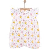 Hellobaby Hellobaby Kız Bebek Bluz Bisiklet Yaka Kısa Paça Atlet - Beyaz - 2 Yaş