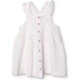 Hellobaby Hellobaby Kız Bebek Elbise Çiçek Baskılı Düğmeli Vintage Girl Bisiklet Yaka Kısa Paça Ip Askılı - 3 - 4 Yaş - Beyaz
