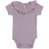 Hellobaby Hellobaby Kız Bebek Kısa Kol Body Puantiyeli Çıtçıtlı Çıtçıtlı Yaka Kısa Kol - Pembe - 6 - 9 Ay