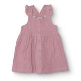 HelloBaby HelloBaby, Kız, Elbise, Çiçek Baskılı, Düğmeli, Vintage Girl, Bisiklet Yaka, Kısa Paça, İp Askılı