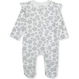 Hellobaby Hellobaby, Kız, Patikli Tulum, Çiçek Baskılı, Fermuarlı, Bisiklet Yaka, Uzun, Uzun Kol - Ekru - 6 - 9 Ay