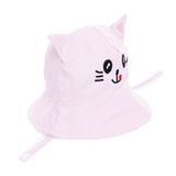 HelloBaby Kedi Model Bucket Kız Şapka Bebek - Pembe