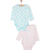 HelloBaby Kız 2li Uzun Kol Body Kız Bebek - Mint - 1 Yaş