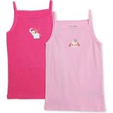 Hellobaby Kız Bebek 2li Atlet Çiçek Baskılı Bisiklet Yaka Sleeveless - 2 - 3 Yaş - Pembe