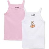 Hellobaby Kız Bebek 2li Atlet Çiçek Baskılı Strappy - 3 - 4 Yaş - Pembe