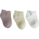 Hellobaby Kız Bebek 3lü Bilek Çorap Fiyonk Baskılı - Pembe - 4 - 6 Yaş