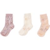 Hellobaby Kız Bebek 3lü Soket Çorap - 2 - 2,5 Yaş - Pembe