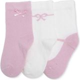 Hellobaby Kız Bebek 3lü Soket Çorap Fiyonk Baskılı - 2 - 2,5 Yaş - Pembe