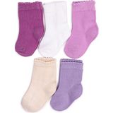 Hellobaby Kız Bebek 5'li Soket Çorap - 4 - 5 Yaş - Lila