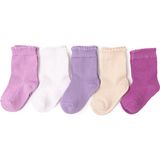 Hellobaby Kız Bebek 5'li Soket Çorap - 6-12 Ay - Lila