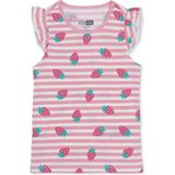 Hellobaby Kız Bebek Atlet-Tişört Çilek Baskılı Bisiklet Yaka Sleeveless - 9 - 12 Ay - Pembe - Karışık