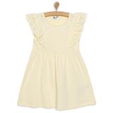 HelloBaby Kız Bebek Basic Elbise Bisiklet Yaka Atlet Kol Bej -