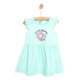 HelloBaby Kız Bebek Basic Elbise Bisiklet Yaka Atlet Kol Karışık Renkli