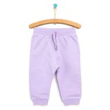 HelloBaby Kız Bebek Basic Eşofman Alt Ribanalı Paça Mor - Lila