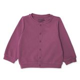 HelloBaby Kız Bebek Basic Hırka Çıtçıtlı Bisiklet Yaka Uzun Kol - Gül Kurusu