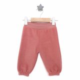 HelloBaby Kız Bebek Basic Pantolon Polar Lastikli Paça Gül Kurusu -