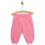 HelloBaby Kız Bebek Basic Pantolon Polar Lastikli Paça Pembe -