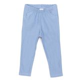 HelloBaby Kız Bebek Basic Tayt Denim Reçme Paça Mavi -