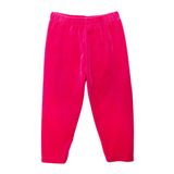 HelloBaby Kız Bebek Basic Tayt Kadife Reçme Paça Fuşya -