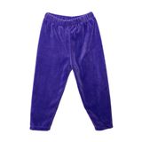 HelloBaby Kız Bebek Basic Tayt Kadife Reçme Paça Mor -