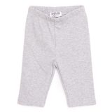 HelloBaby Kız Bebek Basic Tayt Reçme Paça Gri Melanj -