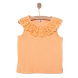 HelloBaby Kız Bebek Bluz Bisiklet Yaka Atlet - Somon