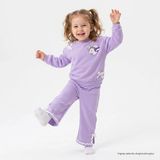 Hellobaby Kız Bebek Bluz-Pantolon Unicorn Baskılı Bisiklet Yaka Long Sleeve Reçme - 4 - 5 Yaş - Lila