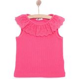 HelloBaby Kız Bebek Bluz Romantic Garden Bebe Yaka Atlet Kol Pembe 12-18 Ay -