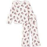 Hellobaby Kız Bebek Bluz-Tayt Çiçek Baskılı Bisiklet Yaka Uzun Kol Reçme - 4 - 5 Yaş - Pembe