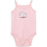 Hellobaby Kız Bebek Body Çıtçıtlı Bisiklet Yaka Ip Askılı - Pembe - 3 - 6 Ay