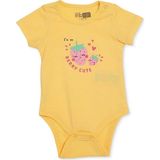 Hellobaby Kız Bebek Body Çıtçıtlı Çıtçıtlı Yaka Short Sleeve - Sarı - 1 - 2 Yaş