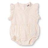HelloBaby Kız Bebek Body Çıtçıtlı V Yaka Sleeveless - Ekru