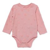 HelloBaby Kız Bebek Body Çıtçıtlı Yaka Long Sleeve - Pembe