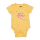 HelloBaby Kız Bebek Body Çıtçıtlı Yaka Short Sleeve - Sarı