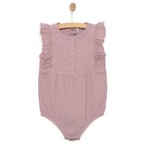 HelloBaby Kız Bebek Body Müslin Atlet Kol Mor - Lila