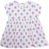 Hellobaby Kız Bebek Elbise Body Çiçek Baskılı Çıtçıtlı Bisiklet Yaka Short Sleeve - 6 - 9 Ay - Desenli