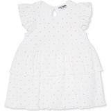 Hellobaby Kız Bebek Elbise Body Çıtçıtlı Bisiklet Yaka Short Sleeve - 1 - 3 Ay - Ekru