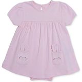 Hellobaby Kız Bebek Elbise Body Hayvan Baskılı Çıtçıtlı Bisiklet Yaka Kısa Kol - 1 - 3 Ay - Pembe