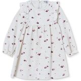 Hellobaby Kız Bebek Elbise Çiçek Baskılı Bisiklet Yaka Long Sleeve - Desenli - 12 - 18 Ay