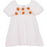 Hellobaby Kız Bebek Elbise Çiçek Baskılı Bisiklet Yaka Strappy - 2 - 3 Yaş - Ekru