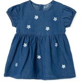 Hellobaby Kız Bebek Elbise Çiçek Baskılı Çıtçıtlı - İndigo - 6 - 9 Ay