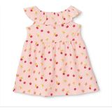 Hellobaby Kız Bebek Elbise Çiçek Baskılı Fırfırlı Yaka Sleeveless - Pembe - 18 - 24 Ay
