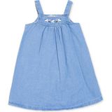 Hellobaby Kız Bebek Elbise Çiçek Baskılı Modelli Yaka Ip Askılı - 9 - 12 Ay - İndigo