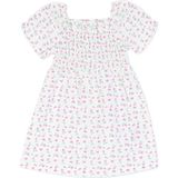 Hellobaby Kız Bebek Elbise Çiçek Baskılı Modelli Yaka Kısa Kol - 3 - 4 Yaş - Desenli