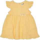 Hellobaby Kız Bebek Elbise Çıtçıtlı Bisiklet Yaka Short Sleeve - 9 - 12 Ay - Sarı