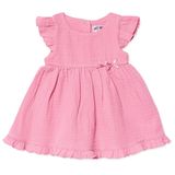 HelloBaby Kız Bebek Elbise Çıtçıtlı Bisiklet Yaka Short Sleeve