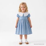 Hellobaby Kız Bebek Elbise Çıtçıtlı - İndigo - 3 - 6 Ay