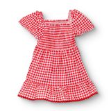 HelloBaby Kız Bebek Elbise Çizgili Modelli Yaka Short Sleeve - Pembe