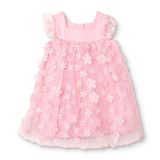 HelloBaby Kız Bebek Elbise Fermuarlı Modelli Yaka Atlet - Pembe